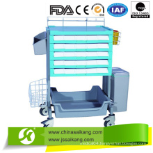 Comfortable Medical ABS Device Nursing Trolley